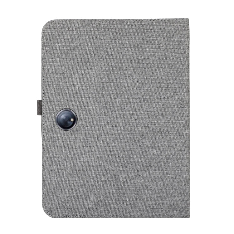 For OPPO Pad Neo 11.4 Fabric Leather Tablet Case(Grey) - OPPO by PMC TechLife | Online Shopping South Africa | PMC TechLife