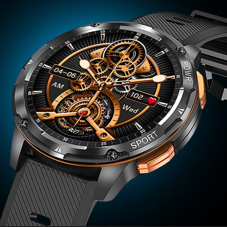 LEMFO AK59 1.43 inch AMLOED Round Screen Silicone Strap Smart Watch(Gold) - free shipping - PMC TechLife - Order now!