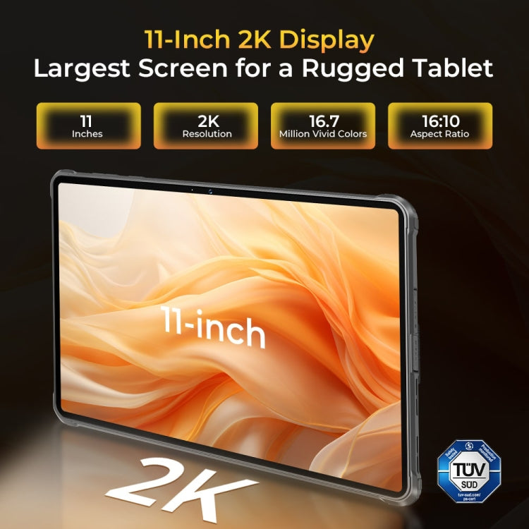 OUKITEL RT8 4G Network IP68/IP69K Rugged Tablet, 6GB+256GB, 11 inch Android 13 MediaTek Helio G99 Quad Core Support Dual SIM, EU Plug(Black) - free shipping - PMC TechLife - Order now!