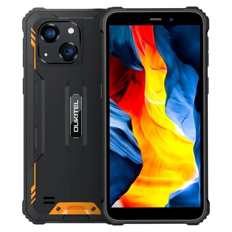 Oukitel WP32, 4GB+128GB, IP68/IP69K, 5.93 inch Android 13 Unisoc Tiger T606 Octa-core, NFC, OTG, Network: 4G(Orange) - free shipping - PMC TechLife - Order now!