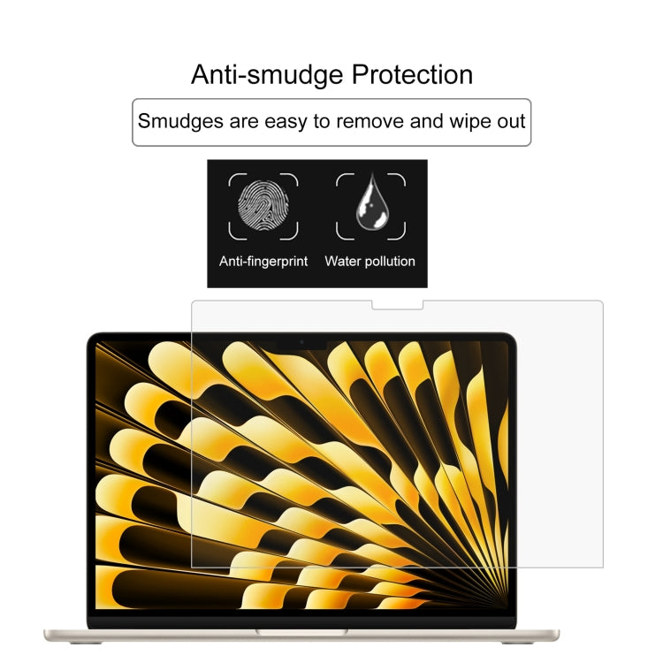 For Macbook Air 15.3 2023/2024/2025 2pcs 0.26mm 9H Surface Hardness Explosion-proof Tempered Glass Film - Screen Protectors by PMC Jewellery | Online Shopping South Africa | PMC Jewellery | Buy Now Pay Later Mobicred