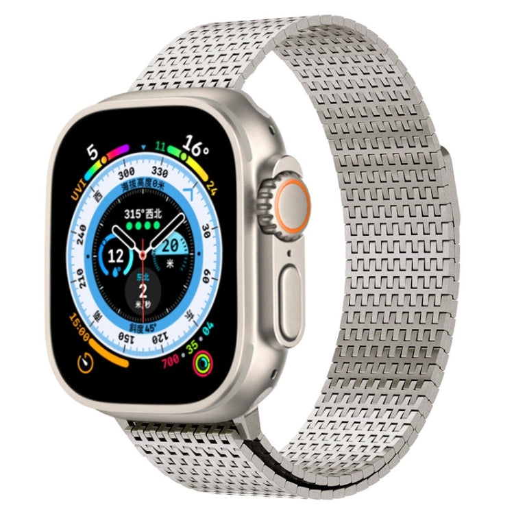 For Apple Watch SE 2022 44mm Milanese Loop Magnetic Clasp Stainless Steel Watch Band(Titanium Gold) - Watch Bands by PMC TechLife | Online Shopping South Africa | PMC TechLife