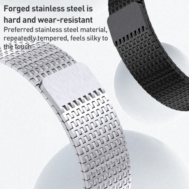 For Apple Watch Series 3 42mm Milanese Loop Magnetic Clasp Stainless Steel Watch Band(Silver) - Watch Bands by PMC TechLife | Online Shopping South Africa | PMC TechLife