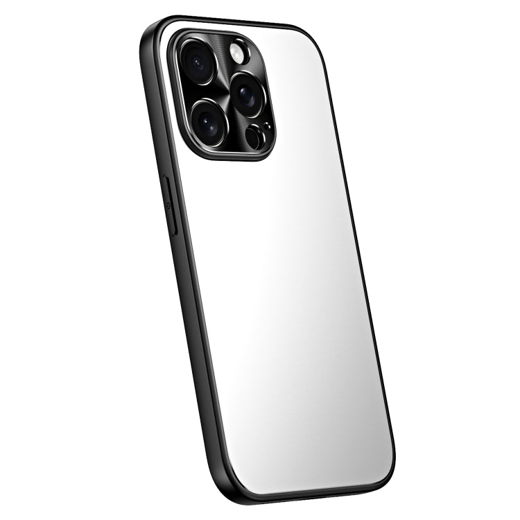 For iPhone 12 Pro R-JUST RJ-61 Electroplating Frosted TPU + PC Phone Case(Silver) - iPhone 12 / 12 Pro Cases by R-JUST | Online Shopping South Africa | PMC TechLife
