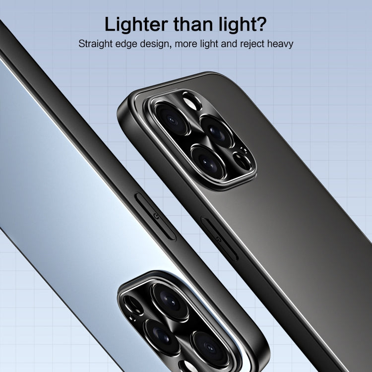 For iPhone 12 Pro R-JUST RJ-61 Electroplating Frosted TPU + PC Phone Case(Silver) - iPhone 12 / 12 Pro Cases by R-JUST | Online Shopping South Africa | PMC TechLife