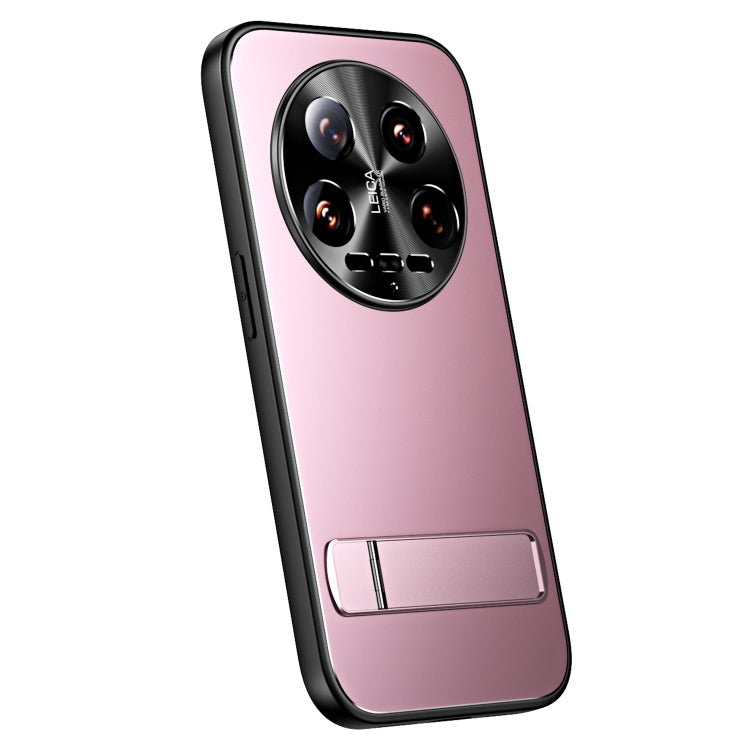 For Xiaomi 14 Ultra R-JUST RJ-61 Electroplating Frosted TPU + PC Phone Case with Holder(Pink) - free shipping - PMC TechLife - Order now!