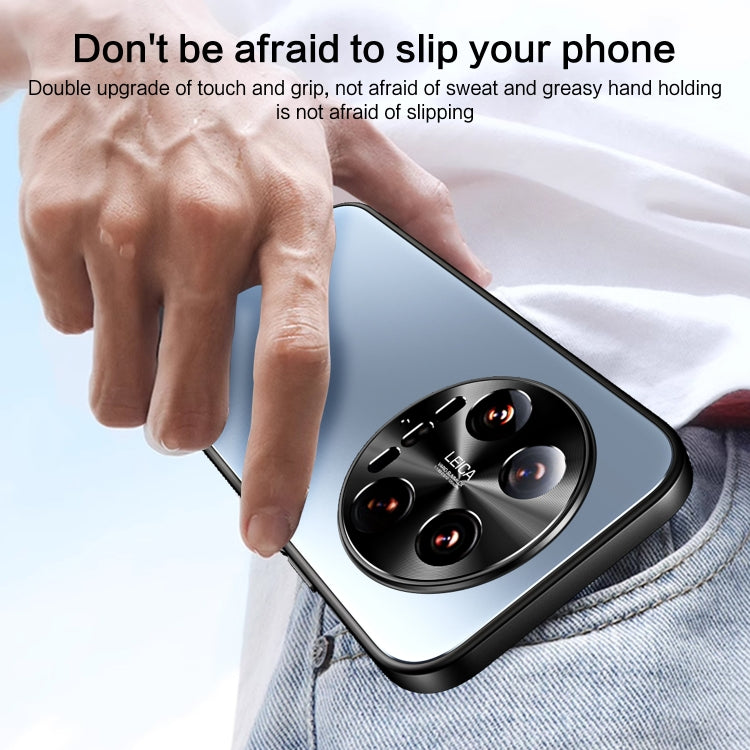 For Xiaomi 14 Ultra R-JUST RJ-61 Electroplating Frosted TPU + PC Phone Case with Holder(Silver) - 14 Ultra Cases by R-JUST | Online Shopping South Africa | PMC TechLife