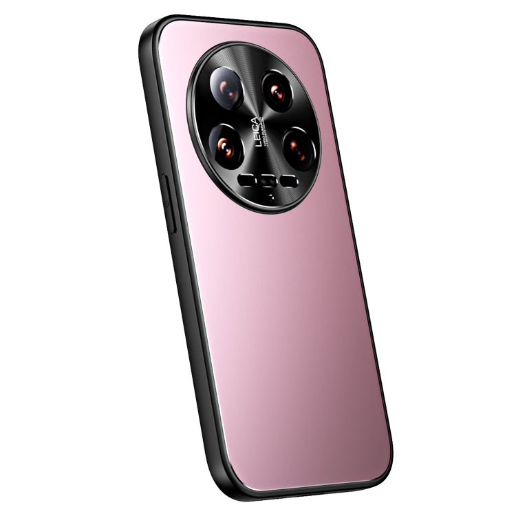 For Xiaomi 14 Ultra R-JUST RJ-61 Electroplating Frosted TPU + PC Phone Case(Pink) - 14 Ultra Cases by R-JUST | Online Shopping South Africa | PMC TechLife