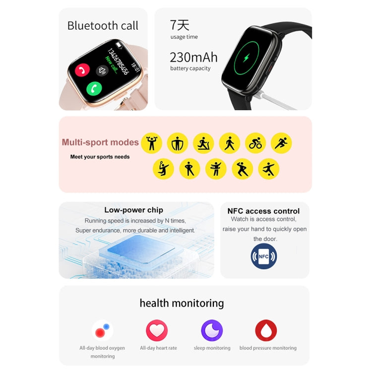 HD12 1.75 inch IP68 Waterproof Smart Watch, Support Blood Oxygen Monitoring(Purple) - free shipping - PMC TechLife - Order now!