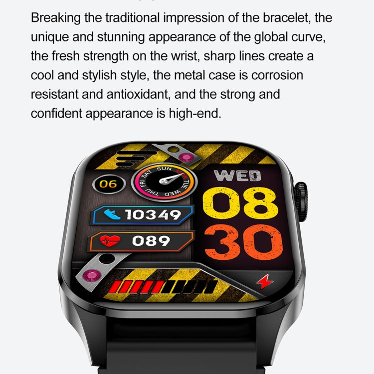 T98 2.04 inch IP68 Waterproof Bluetooth Call Smart Watch, Support Blood Oxygen Monitoring(Beige) - Smart Wristbands by PMC TechLife | Online Shopping South Africa | PMC TechLife