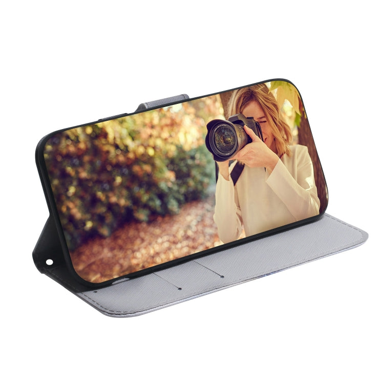 For Google Pixel 9 Coloured Drawing Flip Leather Phone Case(White Wolf) - Google Cases by PMC TechLife | Online Shopping South Africa | PMC TechLife | Buy Now Pay Later Mobicred