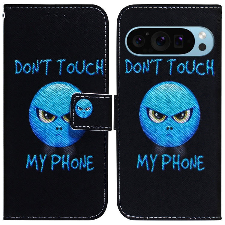 For Google Pixel 9 Coloured Drawing Flip Leather Phone Case(Anger) - Google Cases by PMC TechLife | Online Shopping South Africa | PMC TechLife | Buy Now Pay Later Mobicred