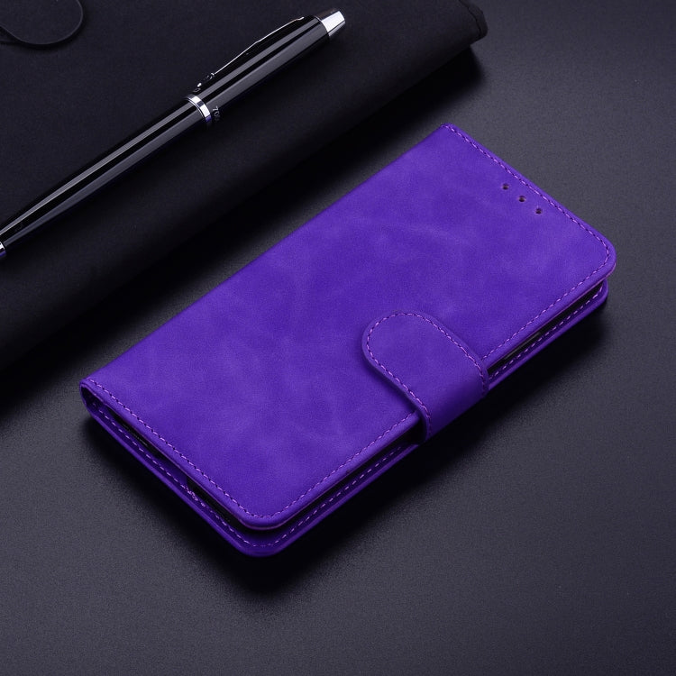 For Google Pixel 9 Pro Skin Feel Pure Color Flip Leather Phone Case(Purple) - Google Cases by PMC TechLife | Online Shopping South Africa | PMC TechLife | Buy Now Pay Later Mobicred