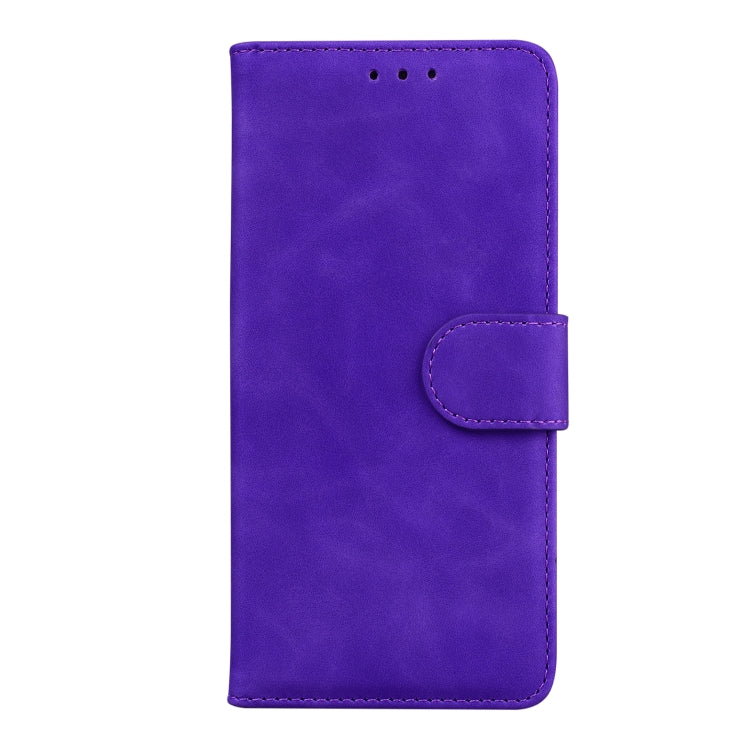 For Google Pixel 9 Pro Skin Feel Pure Color Flip Leather Phone Case(Purple) - Google Cases by PMC TechLife | Online Shopping South Africa | PMC TechLife | Buy Now Pay Later Mobicred