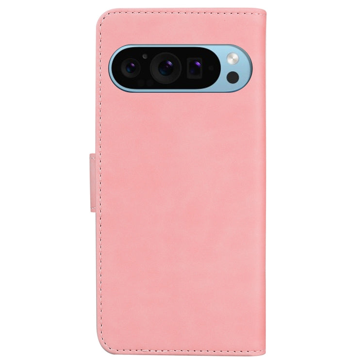 For Google Pixel 9 Pro Skin Feel Pure Color Flip Leather Phone Case(Pink) - Google Cases by PMC TechLife | Online Shopping South Africa | PMC TechLife | Buy Now Pay Later Mobicred