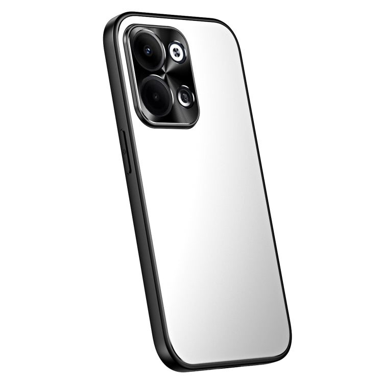 For OPPO Reno9 / Reno9 Pro R-JUST RJ-61 Electroplating Frosted TPU + PC Phone Case(Silver) - OPPO Cases by R-JUST | Online Shopping South Africa | PMC TechLife