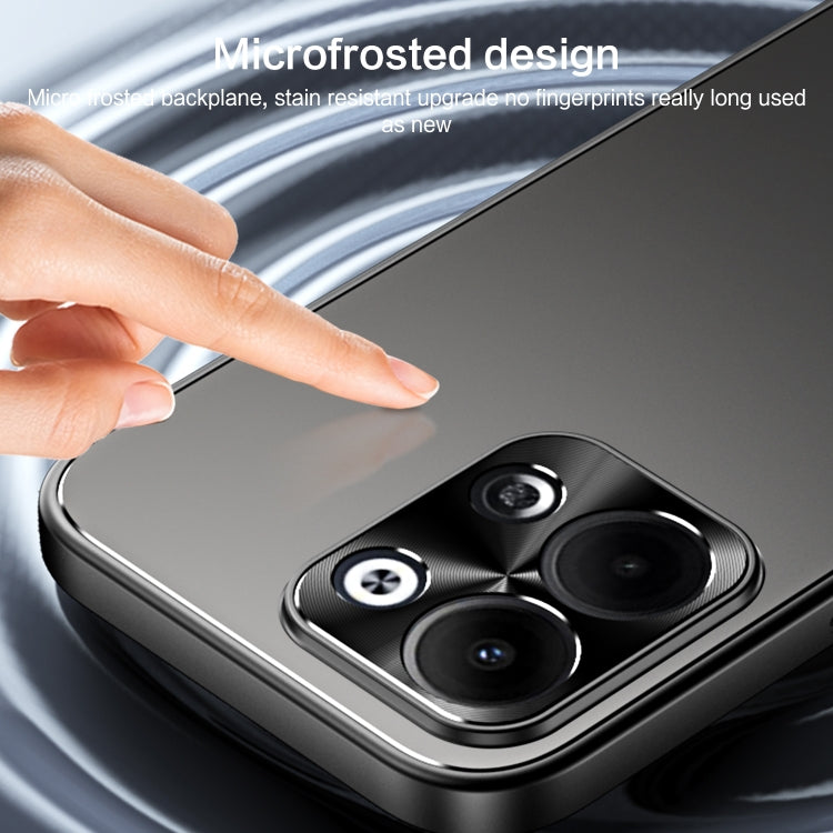 For OPPO Reno9 Pro+ R-JUST RJ-61 Electroplating Frosted TPU + PC Phone Case(Pink) - OPPO Cases by R-JUST | Online Shopping South Africa | PMC TechLife