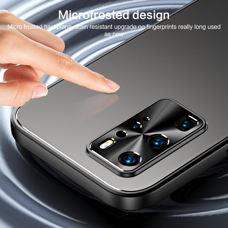 For Huawei P40 Pro R-JUST RJ-61 Electroplating Frosted TPU + PC Phone Case(Grey) - Huawei Cases by R-JUST | Online Shopping South Africa | PMC TechLife