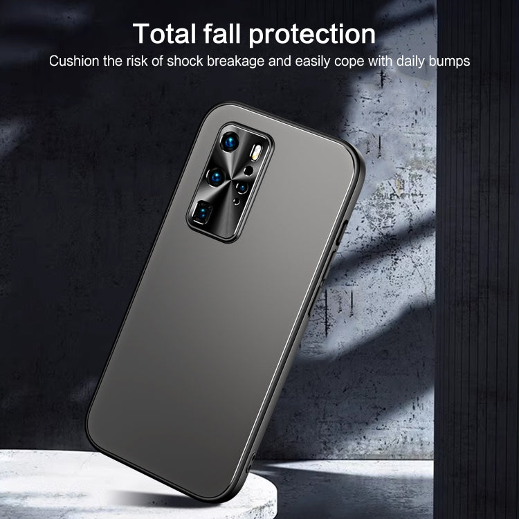For Huawei P40 Pro R-JUST RJ-61 Electroplating Frosted TPU + PC Phone Case(Pink) - Huawei Cases by R-JUST | Online Shopping South Africa | PMC TechLife | Buy Now Pay Later Mobicred