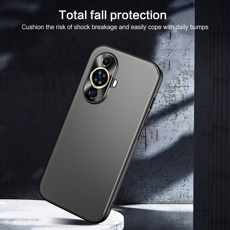 For Huawei nova 11 R-JUST RJ-61 Electroplating Frosted TPU + PC Phone Case(Grey) - Huawei Cases by R-JUST | Online Shopping South Africa | PMC TechLife | Buy Now Pay Later Mobicred