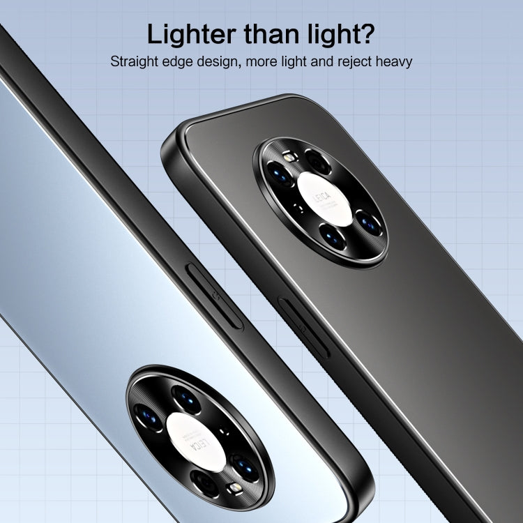 For Huawei Mate 40 Pro R-JUST RJ-61 Electroplating Frosted TPU + PC Phone Case(Blue) - Huawei Cases by R-JUST | Online Shopping South Africa | PMC TechLife