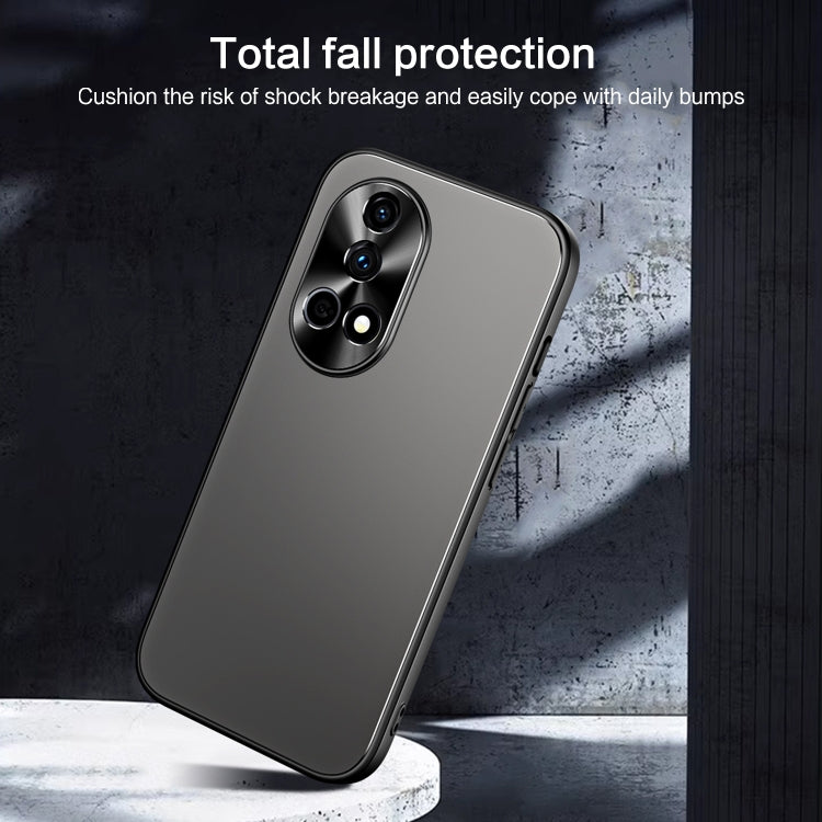 For Huawei nova 12 Pro R-JUST RJ-61 Electroplating Frosted TPU + PC Phone Case with Holder(Grey) - Huawei Cases by R-JUST | Online Shopping South Africa | PMC TechLife | Buy Now Pay Later Mobicred