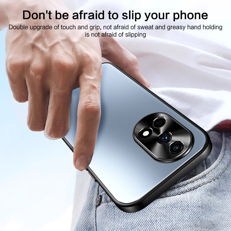 For Huawei nova 12 R-JUST RJ-61 Electroplating Frosted TPU + PC Phone Case with Holder(Grey) - Huawei Cases by R-JUST | Online Shopping South Africa | PMC TechLife | Buy Now Pay Later Mobicred