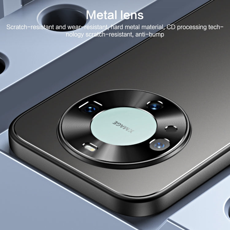 For Huawei Mate 60 R-JUST RJ-61 Electroplating Frosted TPU + PC Phone Case with Holder(Grey) - Huawei Cases by R-JUST | Online Shopping South Africa | PMC TechLife | Buy Now Pay Later Mobicred