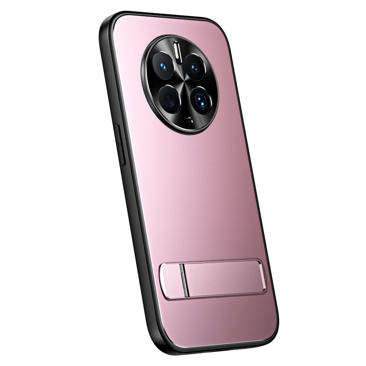 For Huawei Mate 50 Pro R-JUST RJ-61 Electroplating Frosted TPU + PC Phone Case with Holder(Pink) - free shipping - PMC TechLife - Order now!