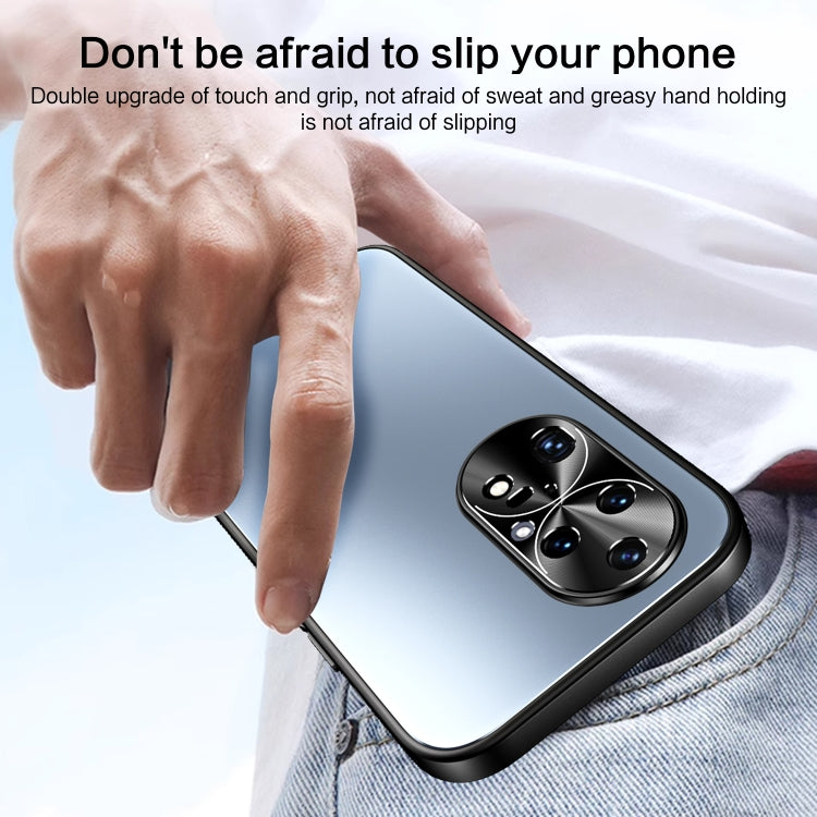 For Huawei P50 R-JUST RJ-61 Electroplating Frosted TPU + PC Phone Case with Holder(Silver) - Huawei Cases by R-JUST | Online Shopping South Africa | PMC TechLife