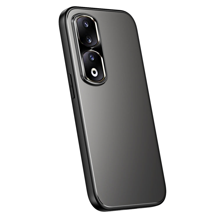 For Honor 90 Pro R-JUST RJ-61 Electroplating Frosted TPU + PC Phone Case(Grey) - Honor Cases by R-JUST | Online Shopping South Africa | PMC TechLife | Buy Now Pay Later Mobicred
