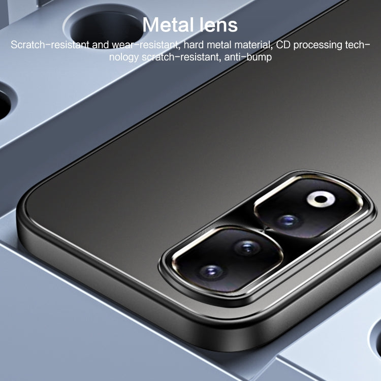 For Honor 90 Pro R-JUST RJ-61 Electroplating Frosted TPU + PC Phone Case(Grey) - Honor Cases by R-JUST | Online Shopping South Africa | PMC TechLife | Buy Now Pay Later Mobicred