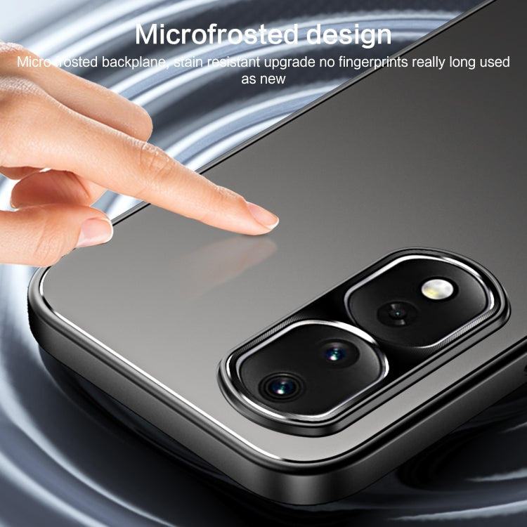 For Honor 80 Pro R-JUST RJ-61 Electroplating Frosted TPU + PC Phone Case(Blue) - Honor Cases by R-JUST | Online Shopping South Africa | PMC TechLife