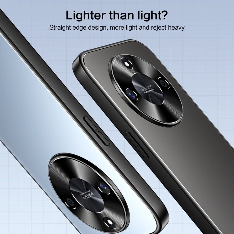 For Honor X50 R-JUST RJ-61 Electroplating Frosted TPU + PC Phone Case(Silver) - Honor Cases by R-JUST | Online Shopping South Africa | PMC TechLife