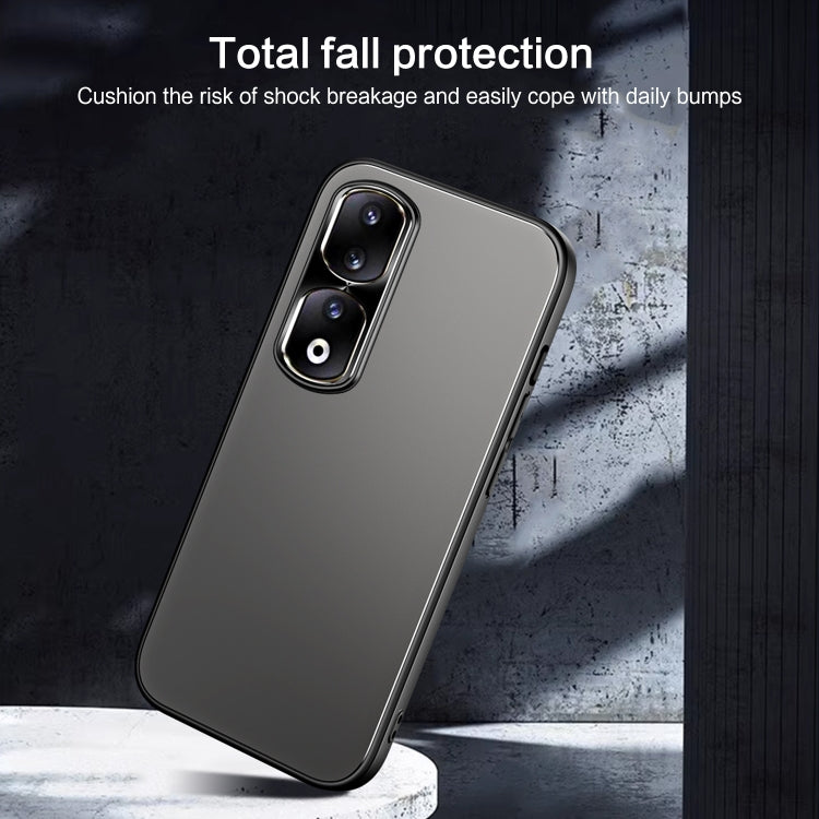 For Honor 90 R-JUST RJ-61 Electroplating Frosted TPU + PC Phone Case with Holder(Pink) - free shipping - PMC TechLife - Order now!