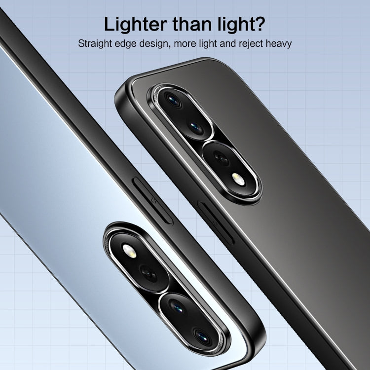 For Honor 80 Pro R-JUST RJ-61 Electroplating Frosted TPU + PC Phone Case with Holder(Silver) - Honor Cases by R-JUST | Online Shopping South Africa | PMC TechLife | Buy Now Pay Later Mobicred