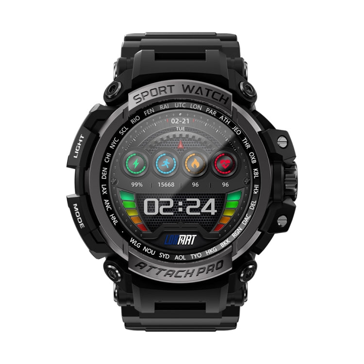 LOKMAT ATTACK Pro 1.39 inch BT5.1 Smart Sport Watch, Support Bluetooth Call / Sleep / Heart Rate / Blood Pressure Health Monitor(Silver Black) - free shipping - PMC TechLife - Order now!