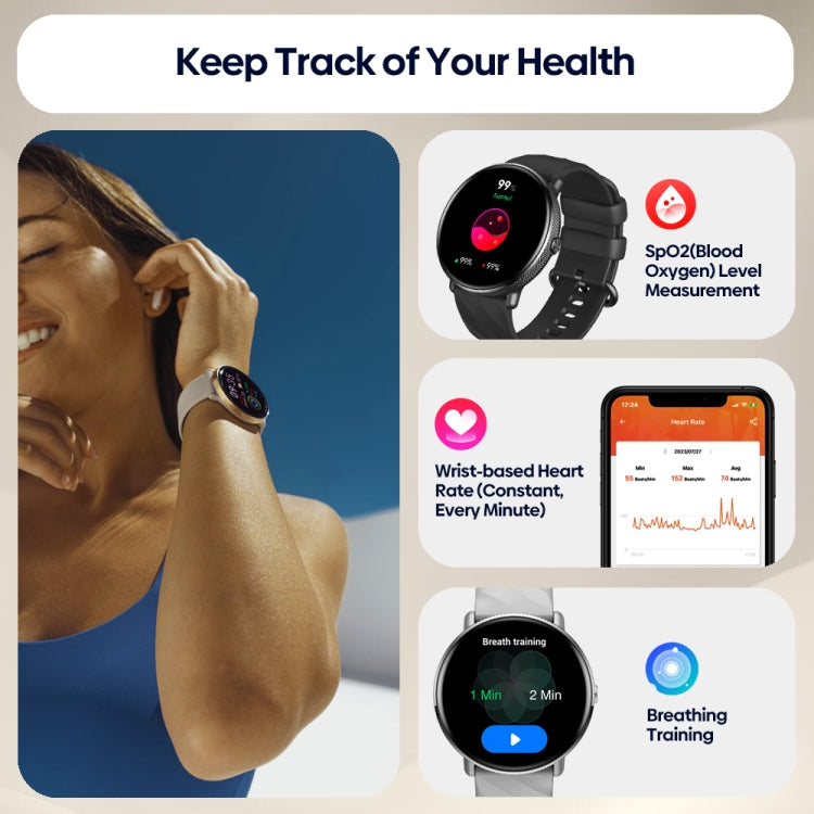 Zeblaze GTR 3 Pro 1.43 inch Screen Voice Calling Smart Watch, Support Heart Rate / Blood Pressure / Blood Oxygen(Gold) - free shipping - PMC TechLife - Order now!