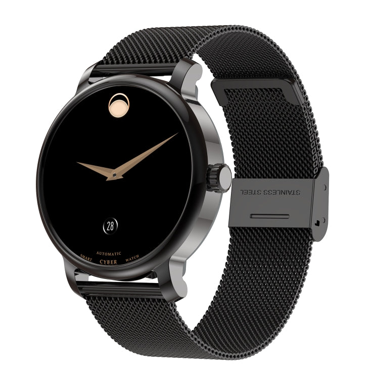 LEMFO LF35 1.43 inch AMOLED Round Screen Steel Strap Smart Watch Supports Blood Oxygen Detection(Black) - free shipping - PMC TechLife - Order now!