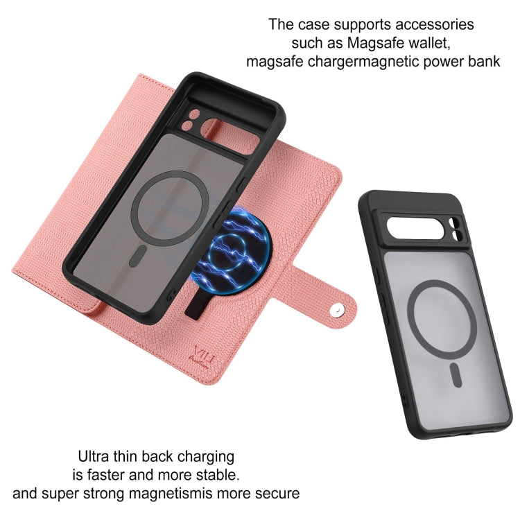 For Google Pixel 8 Pro ViLi GHA Series Shockproof MagSafe RFID Leather Attraction Horizontal Flip Phone Case(Pink) - free shipping - PMC TechLife - Order now!
