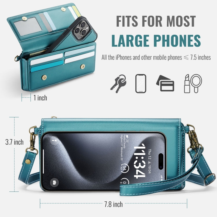 CaseMe Me30 Multi Functional Diagonal Cross Bag Phone Case(Green) - free shipping - PMC Jewellery - Order now!