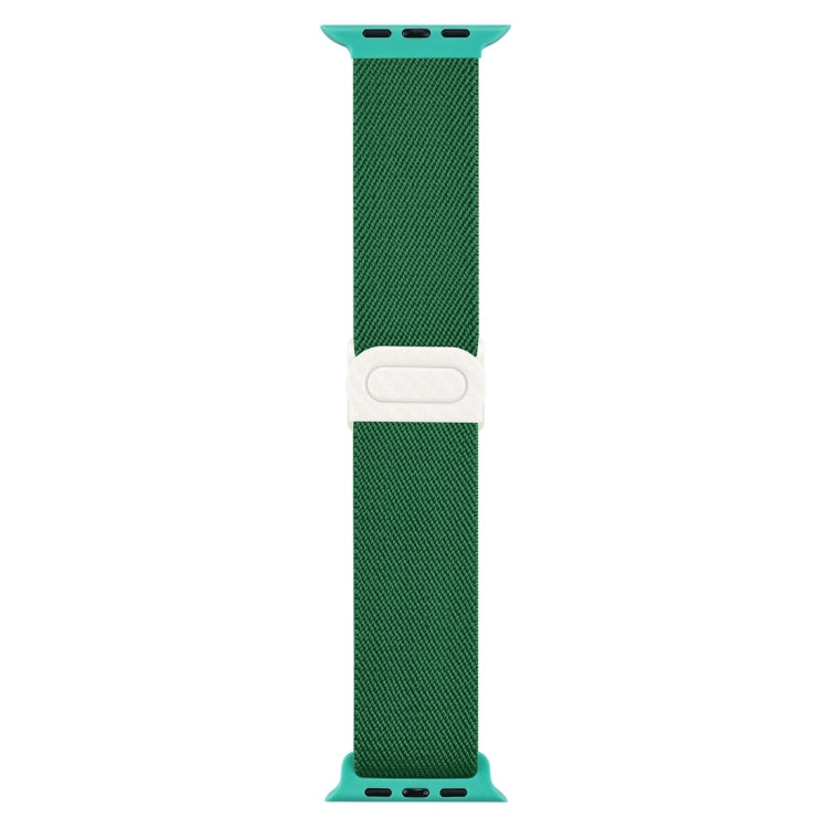 For Apple Watch Ultra 49mm Carbon Fiber Texture Snap Buckle Nylon Watch Band(Green) - free shipping - PMC TechLife - Order now!
