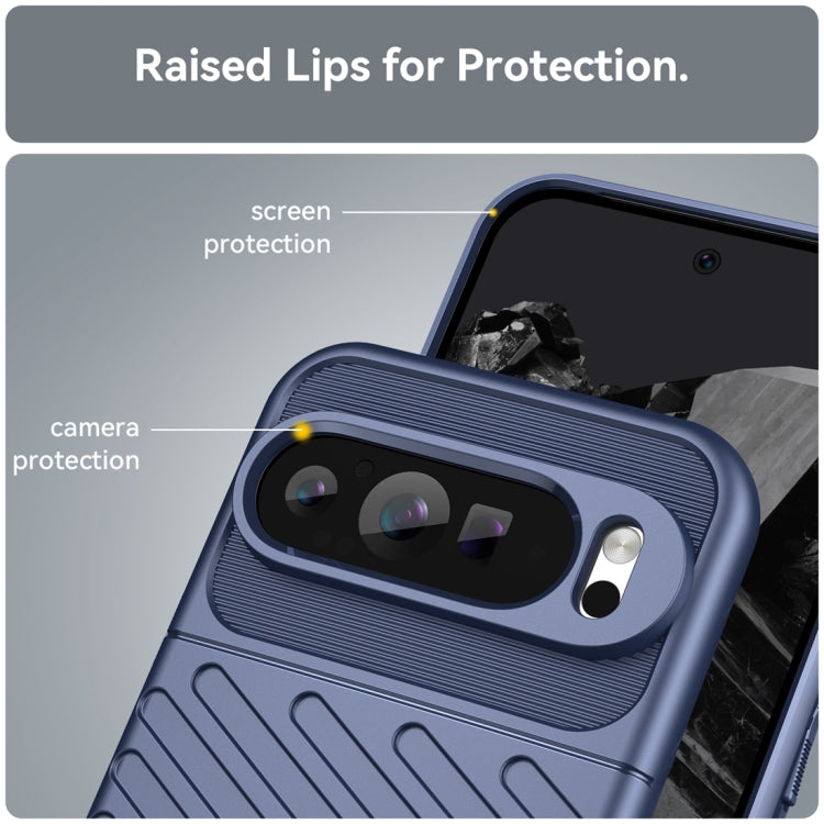 For Google Pixel 9 Pro XL Thunderbolt Shockproof TPU Phone Case(Blue) - free shipping - PMC TechLife - Order now!