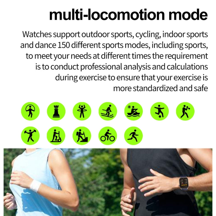 ET580 2.04 inch AMOLED Screen Sports Smart Watch Support Bluethooth Call /  ECG Function(Red Silicone Band) - Smart Watches by PMC TechLife | Online Shopping South Africa | PMC TechLife