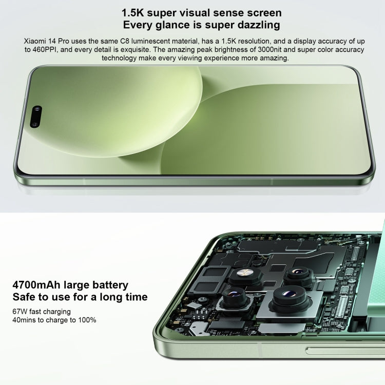 Xiaomi Civi 4 Pro, 16GB+512GB,  6.55 inch Xiaomi HyperOS Snapdragon 8s Gen 3 Octa Core 4nm up to 3.0GHz, NFC, Network: 5G(Green) - free shipping - PMc TechLife - Order now!