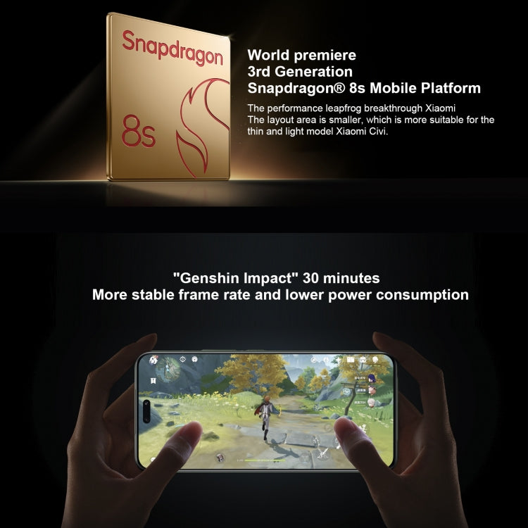 Xiaomi Civi 4 Pro, 16GB+512GB,  6.55 inch Xiaomi HyperOS Snapdragon 8s Gen 3 Octa Core 4nm up to 3.0GHz, NFC, Network: 5G(Black) - free shipping - PMc TechLife - Order now!