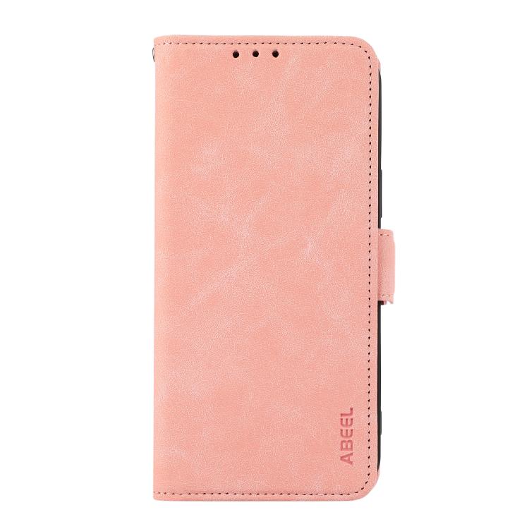 For iPhone 17 ABEEL Frosted Magnetic RFID Leather Phone Case(Pink) - free shipping - PMc TechLife - Order now!