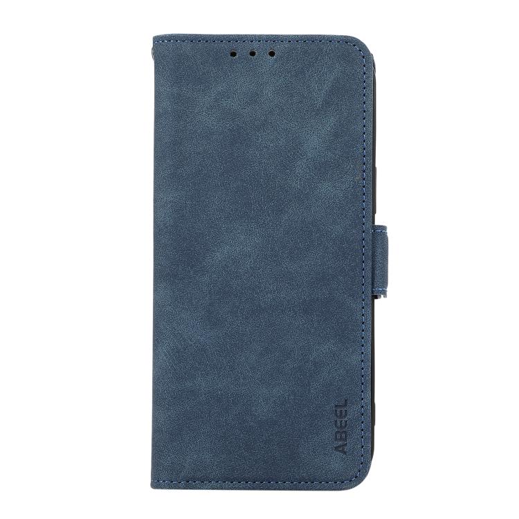 For iPhone 17 Pro Max ABEEL Frosted Magnetic RFID Leather Phone Case(Blue) - free shipping - PMc TechLife - Order now!