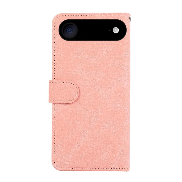For iPhone 17 Air ABEEL Color Block Magnetic RFID Leather Phone Case(Pink-Cyan) - free shipping - PMc TechLife - Order now!
