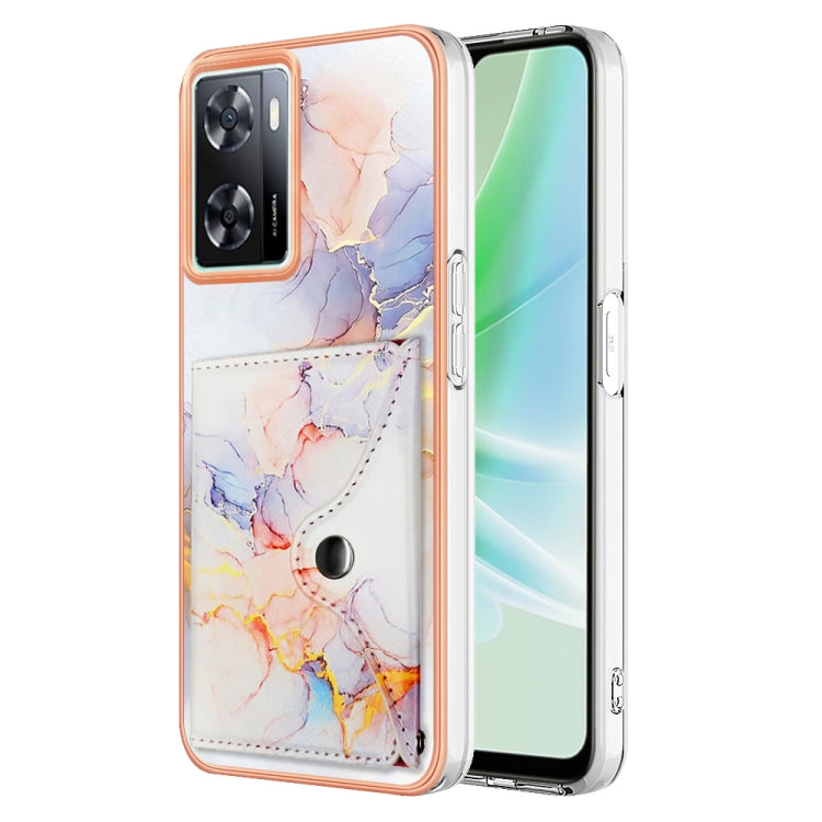 For Realme Narzo 50 5G Marble Pattern IMD Card Slot Phone Case(Galaxy Marble White) - free shipping - PMC TechLife - Order now!